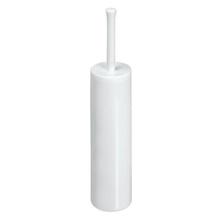16.25 x 4 in. UNA Nuvo Slim Toilet Bowl Brush with Holder - White